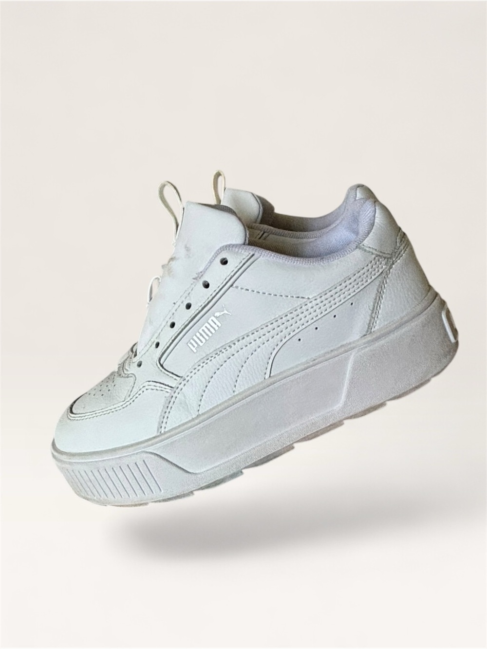 Puma Karmen L Women’s White Platform Sneakers Size 4